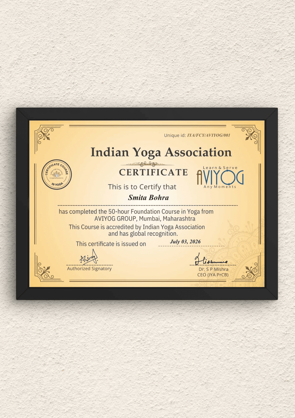IYA Become a Yoga Health Coach Certificate